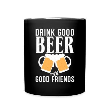 Beer Drinker Beer Gifts - Full Colour Mug - black - Front