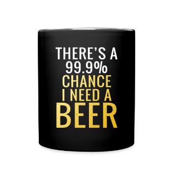 Beer Drinker Beer Gifts - Full Colour Mug - black - Front