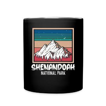 Montagnes Parc national de Shenandoah Virginie Randonnée - Mug uni - noir - Devant