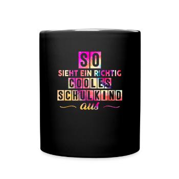 Voici à quoi ressemble un écolier vraiment cool - Mug uni - noir - Devant