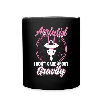 Je ne me soucie pas de la gravité - Aerialist - Mug uni - noir - Devant