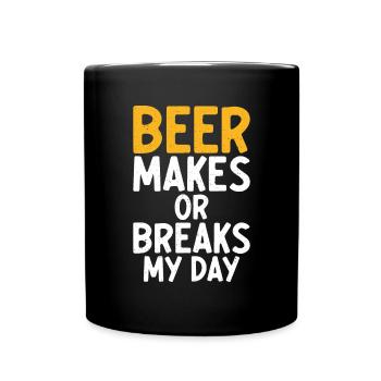 Beer Drinker Beer Gifts - Full Colour Mug - black - Front