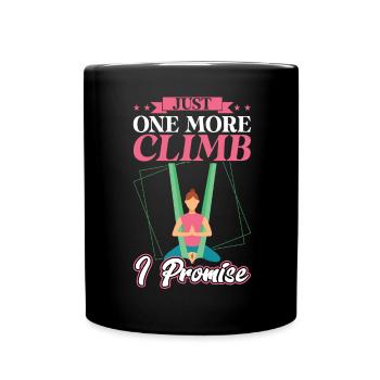 Just One More Climb - Aerialist - Tasse einfarbig - Schwarz - Vorne