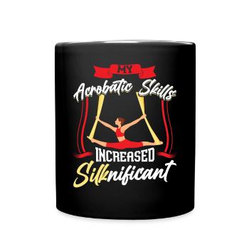 Mes compétences acrobatiques ont augmenté SILKnificant - Mug uni - noir - Devant