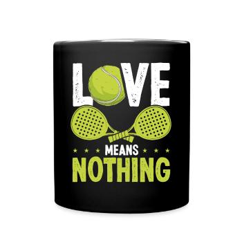 Paddle Tennis Love ne veut rien dire Paddle Player - Mug uni - noir - Devant