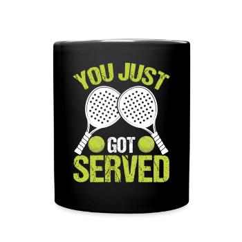 Joueur de paddle-tennis que vous venez de recevoir Paddle - Mug uni - noir - Devant