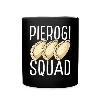 Pierogi Lover Pierogi Maker Polish Food Squad - Full Colour Mug - black - Front