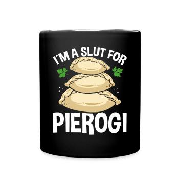 Pierogi Lover Women Pierogi Maker Polish Food - Full Colour Mug - black - Front
