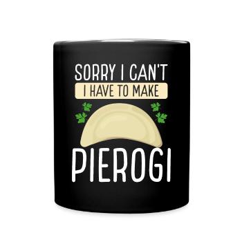 Pierogi Désolé je ne peux pas faire de PolishP - Mug uni - noir - Devant