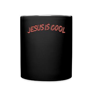 Jesus Ist Cooler Glaube Bibel Zitat Kirche - Tasse einfarbig - Schwarz - Vorne