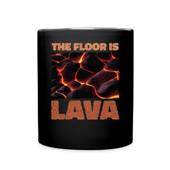 The soil is Lava Mountain Fire Magma Nature - Full Colour Mug - black - Front