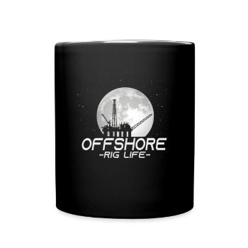 Durée de vie de la plate-forme offshore - Mug uni - noir - Devant