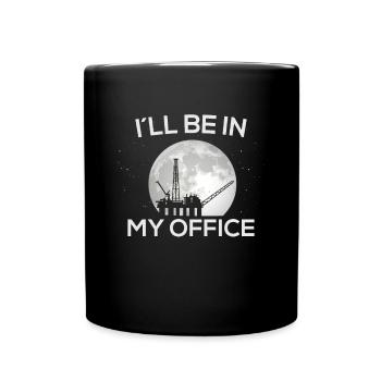I´ll be in my office - Tasse einfarbig - Schwarz - Vorne