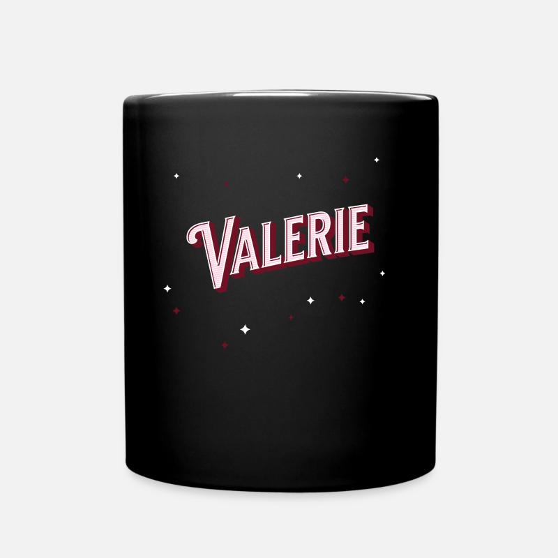 Valérie nom personnalisé - Mug uni - noir