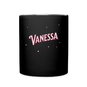 Vanessa name personalized - Full Colour Mug - black - Front