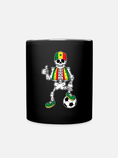 Squelette de fan de football sénégalais - Mug uni - noir