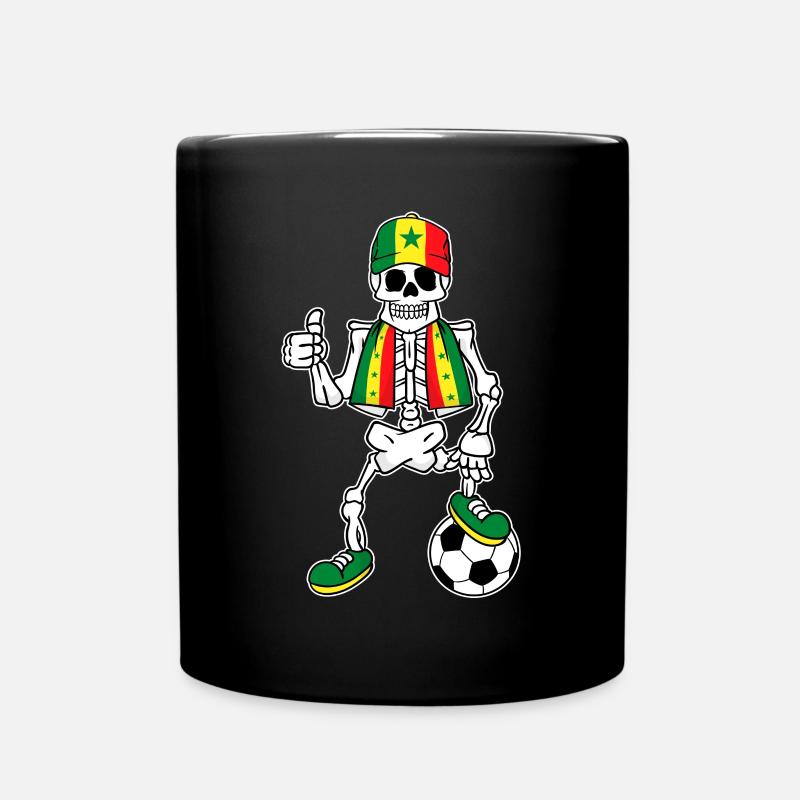 Squelette de fan de football sénégalais - Mug uni - noir
