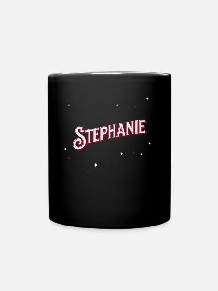 Le prénom de Stéphanie personnalisé - Mug uni - noir