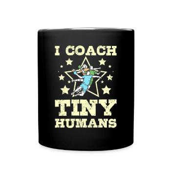 I coach tiny humans Handball - Full Colour Mug - black - Front
