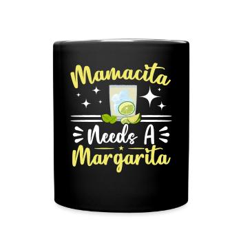 Mamacita a besoin d’une Margarita Alcoholic Mama Cocktail - Mug uni - noir - Devant
