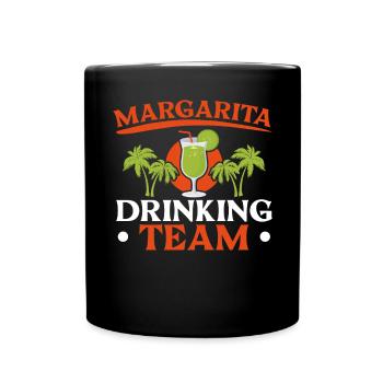 Margarita Drinking Team Alcoholic Drink Cocktail - Full Colour Mug - black - Front