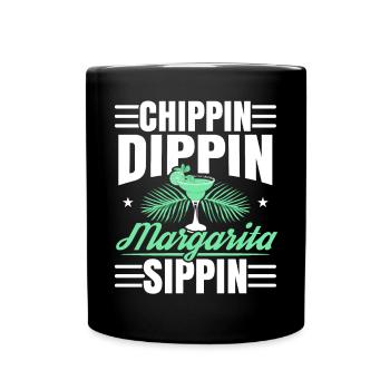Chippin Dippin Margarita Sippin Cocktail alcoolisé - Mug uni - noir - Devant