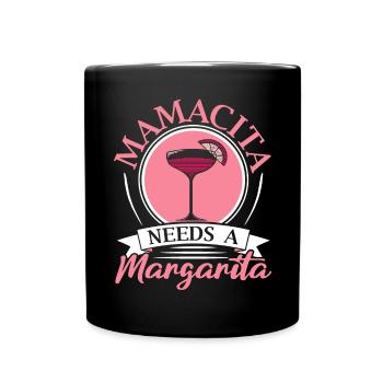 Mamacita a besoin d’une Margarita Alcoholic Mama Cocktail - Mug uni - noir - Devant