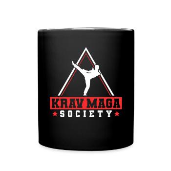 Krav Maga Apparel Israeli Self - Tasse einfarbig - Schwarz - Vorne