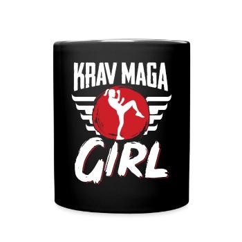 Krav Maga Apparel Israeli Self - Tasse einfarbig - Schwarz - Vorne