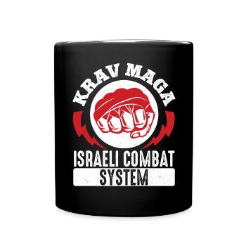 Krav Maga Apparel Israeli Self - Tasse einfarbig - Schwarz - Vorne