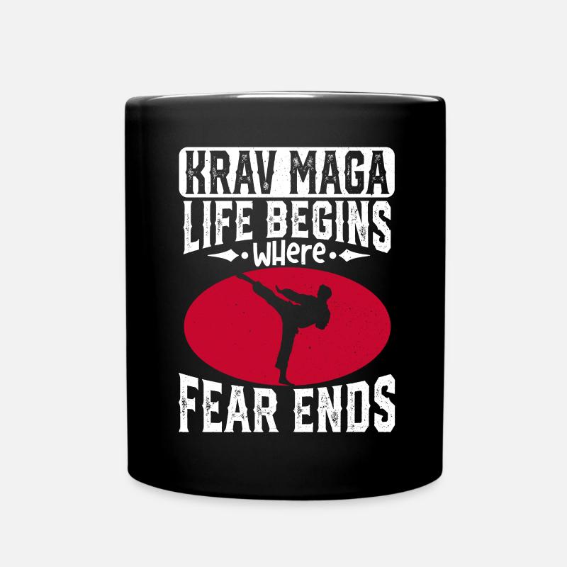 Krav Maga Apparel Israeli Self - Full Colour Mug - black