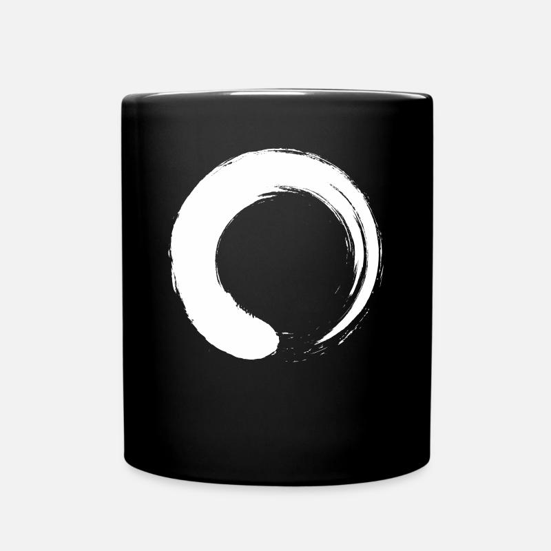 Buddhism Circle Symbol For Buddhism Believer - Full Colour Mug - black
