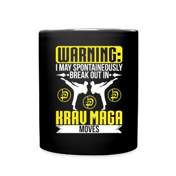 Krav Maga Apparel Israeli Self - Tasse einfarbig - Schwarz - Vorne