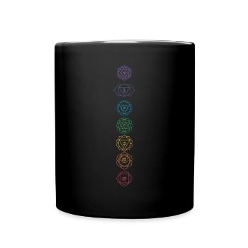 Hinduism Chakras Buddhism Sanskrit Meditation Vajr - Tasse einfarbig - Schwarz - Vorne