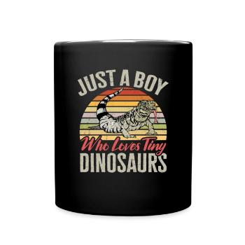 Tegu Eidechse Reptil Herpetologe - Tasse einfarbig - Schwarz - Vorne