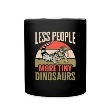 Tegu Eidechse Reptil Herpetologe - Tasse einfarbig - Schwarz - Vorne