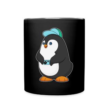 Photographe Penguin Appareil photo - Mug uni - noir - Devant