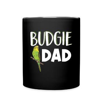 Budgerigar Perruche Oiseau Cadeau pour animaux de compagnie - Mug uni - noir - Devant