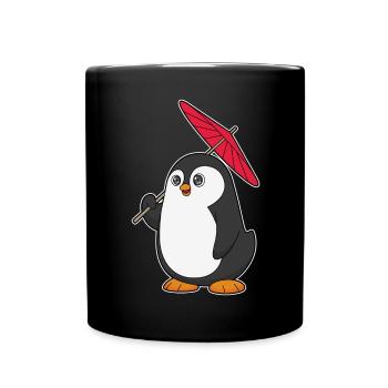 Parapluie pingouin - Mug uni - noir - Devant