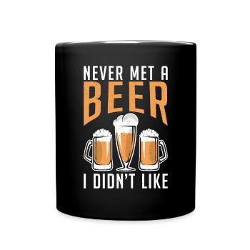 Beer Drinker Beer Gifts - Full Colour Mug - black - Front