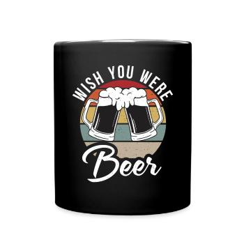 Biertrinker Bier Geschenke - Tasse einfarbig - Schwarz - Vorne