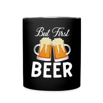 Beer Drinker Beer Gifts - Full Colour Mug - black - Front