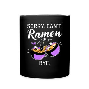 Ramen Liebhaber - Tasse einfarbig - Schwarz - Vorne