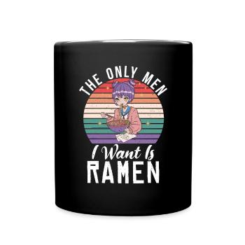 Ramen Liebhaber - Tasse einfarbig - Schwarz - Vorne