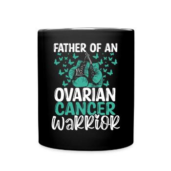 Ovarian Cancer Awareness Dad Fathers Day Papa - Tasse einfarbig - Schwarz - Vorne