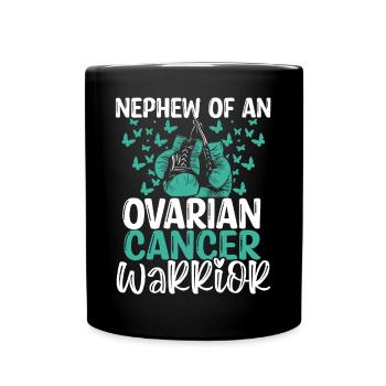 Ovarian Cancer Awareness Nephew Aunt Uncle - Tasse einfarbig - Schwarz - Vorne