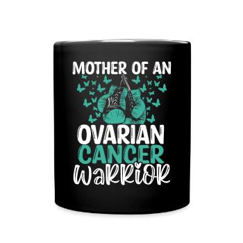 Ovarian Cancer Awareness Mom Mothers Day Mama - Tasse einfarbig - Schwarz - Vorne