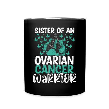 Ovarian Cancer Awareness Sister Twins Sibling - Tasse einfarbig - Schwarz - Vorne