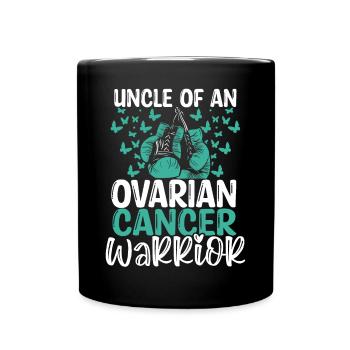 Ovarian Cancer Awareness Uncle Nephew Niece - Tasse einfarbig - Schwarz - Vorne