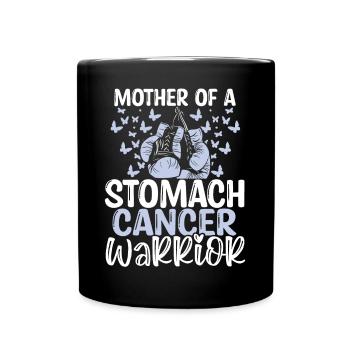 Stomach Cancer Awareness Mom Mothers Day Mama - Tasse einfarbig - Schwarz - Vorne